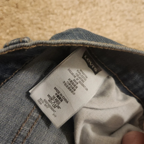 Womens Medium Wash Levi's 510 Skinny Straight Leg Jeans Size 28" Waist #C52 - Picture 4 of 7